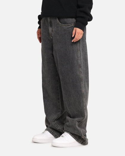 X-Large Baggy Bull Denim 91 Pants Washed Black