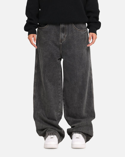 X-Large Baggy Bull Denim 91 Pants Washed Black