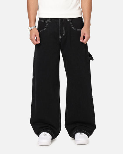 Saint Morta Amplus Fray Carpenter Jeans Contrast Black