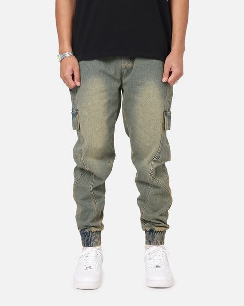Saint Morta Rodeo Denim Joggers Dirty Blue