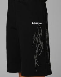 Loiter Opaque Sweat Shorts Black