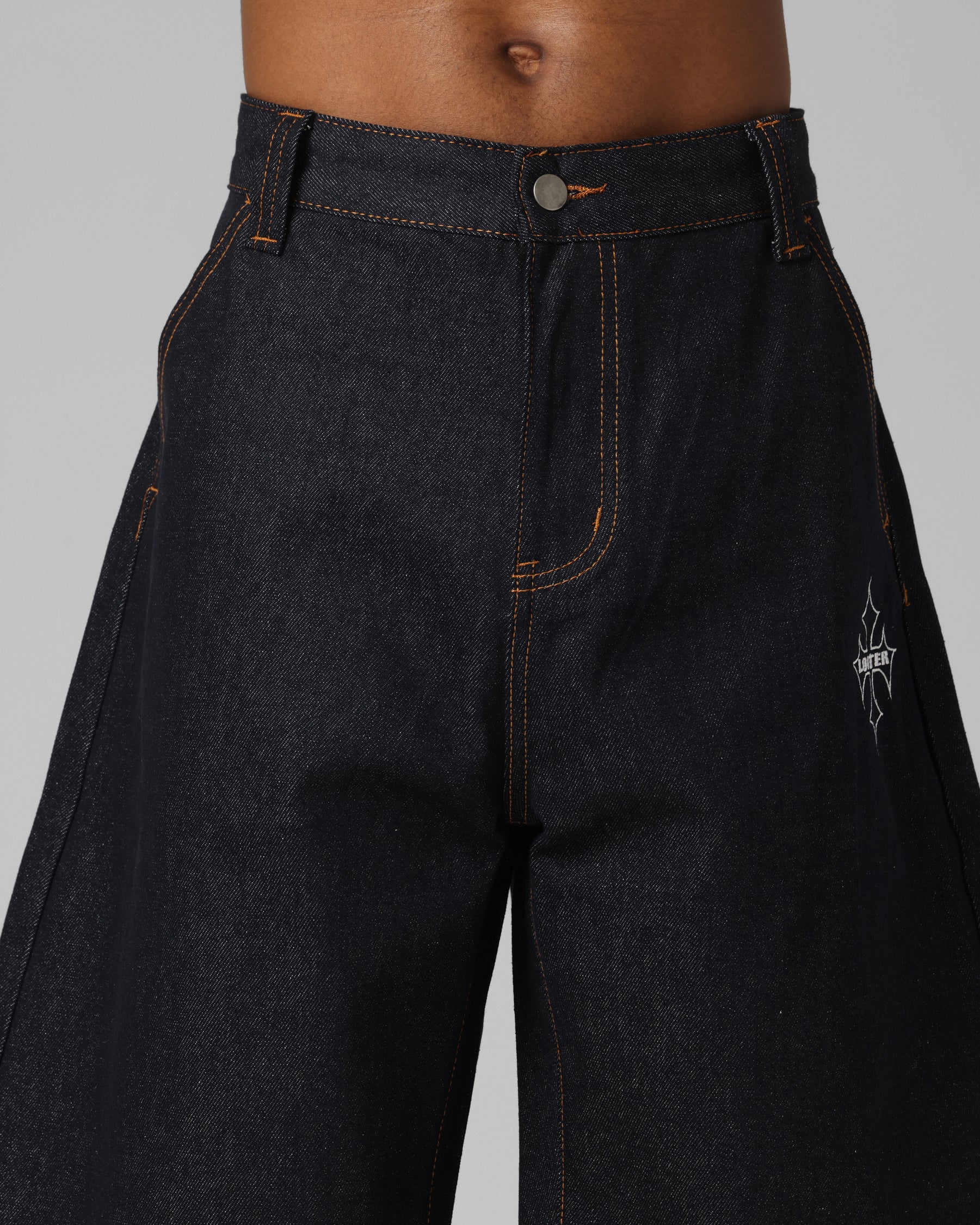 Loiter F-16 Denim Jorts Indigo | Culture Kings US