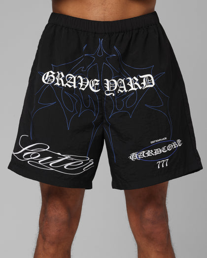 Loiter Hardcore Walk Shorts Black