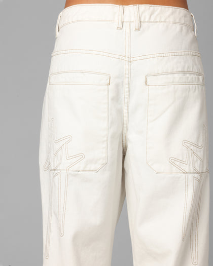 Loiter Star Born Jeans Off White