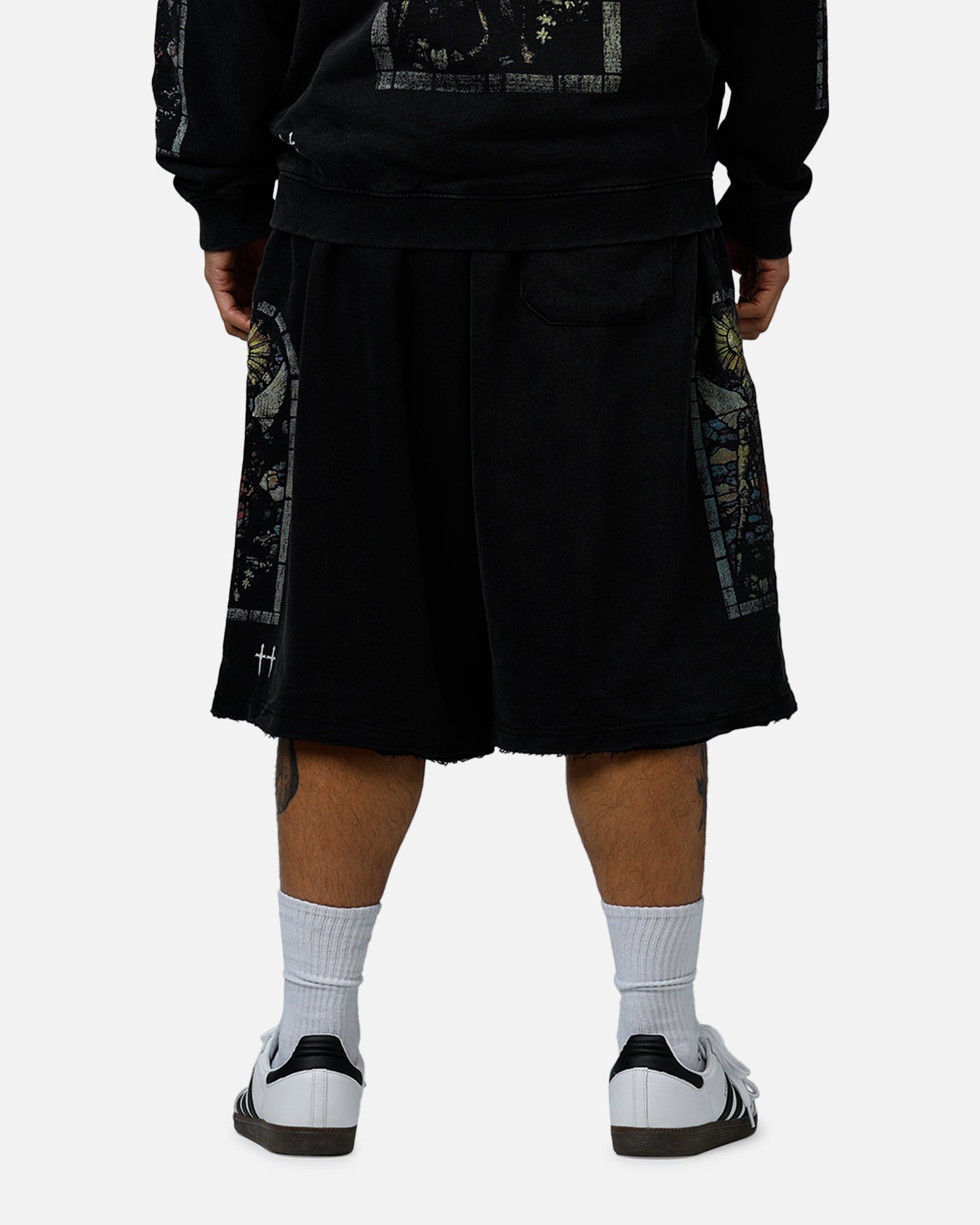 Saint Morta Kingdomcome Baggy Sweat Shorts Vintage Black | Culture