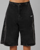 Loiter Goth Clique Jorts Black