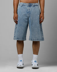 Loiter Goth Clique Jorts Blue Denim