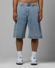 Loiter Goth Clique Jorts Blue Denim