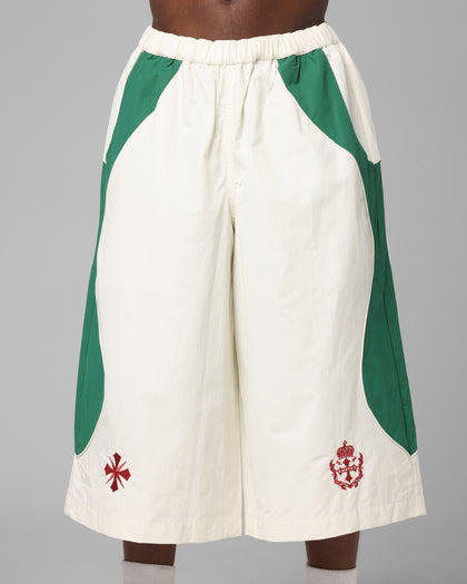 Loiter Club Classic Track Shorts White/Green