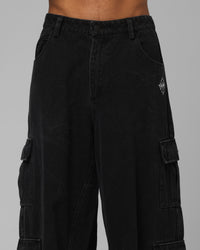 Loiter F-16 Balloon Cargo Pants Black