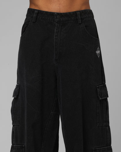 Loiter F-16 Balloon Cargo Pants Black