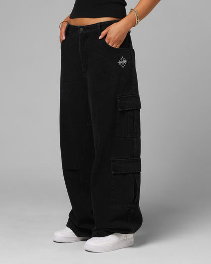 Loiter F-16 Balloon Cargo Pants Black