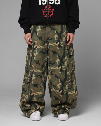 Loiter F-16 Balloon Cargo Pants Woodland Camo