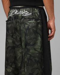 Loiter Fight Club 3 Quarter Shorts Woodland Camo