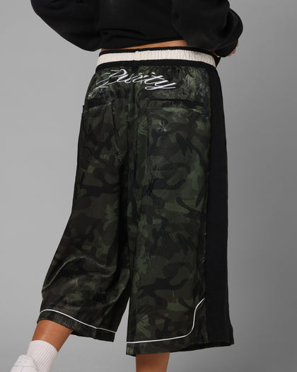 Loiter Fight Club 3 Quarter Shorts Woodland Camo