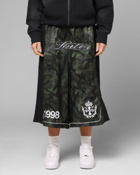 Loiter Fight Club 3 Quarter Shorts Woodland Camo