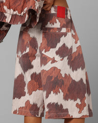 Loiter Hide Jorts Cowhide