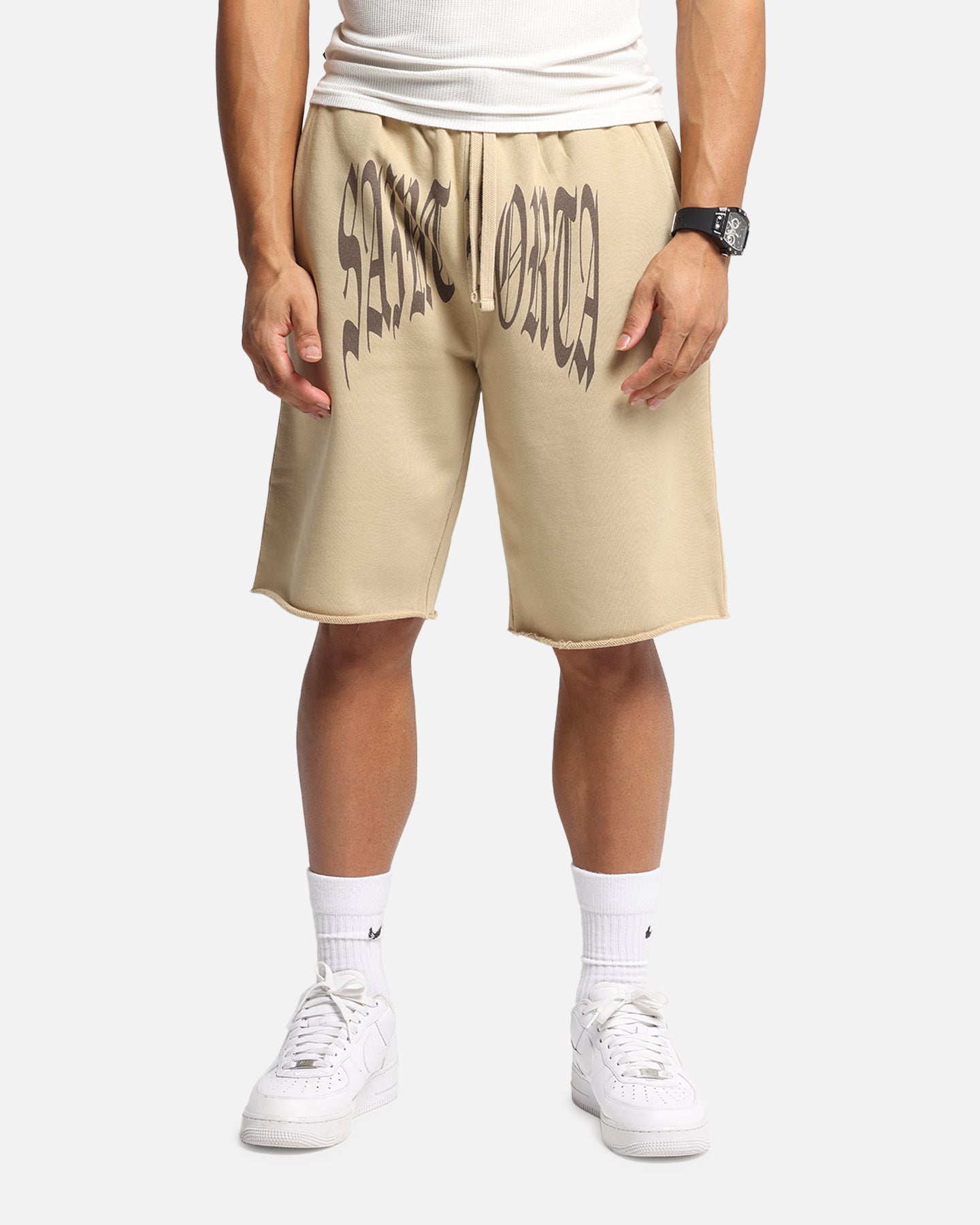 Saint Morta Vill Park Sweat Shorts Pigment Stone | Culture Kings US