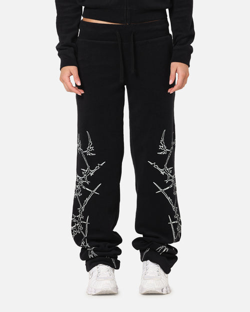 Ed Hardy Women's Raver Trackpants Black