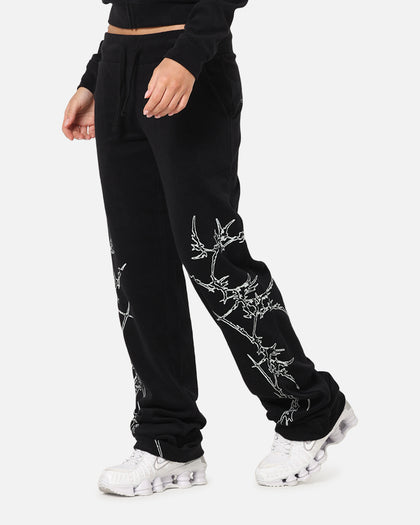 Ed Hardy Women's Raver Trackpants Black