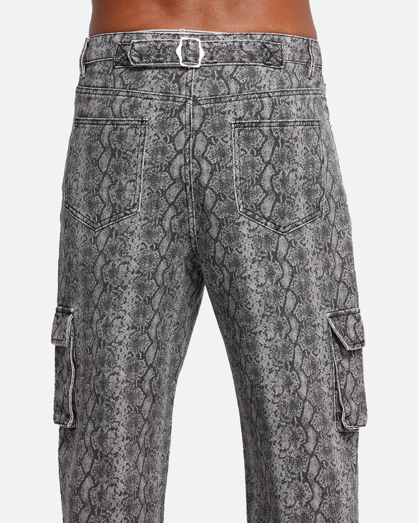 XXIII Snake Skin Cargo Pants Black Snake Print | Culture Kings US
