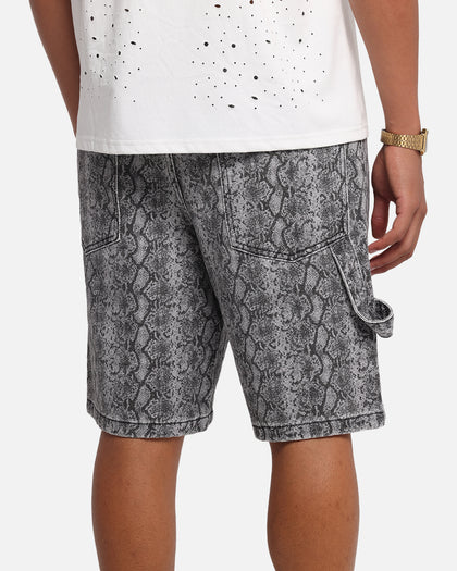 XXIII Snake Skin Jorts Black Snake Print