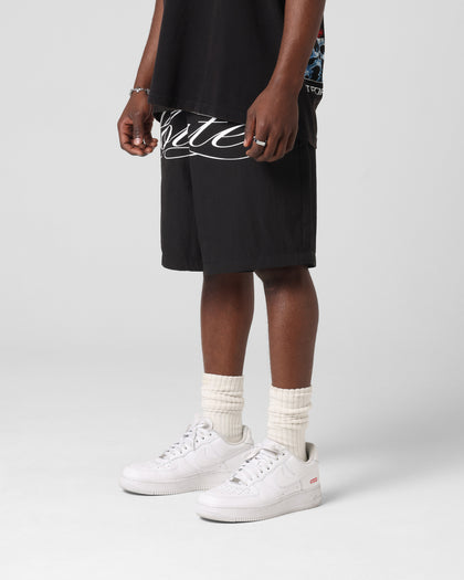 Loiter Script Walk Shorts Black
