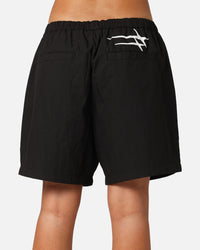 Loiter Script Walk Shorts Black