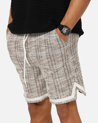 XXIII Textured Ball Shorts Brown/Cream