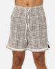 XXIII Textured Ball Shorts Brown/Cream