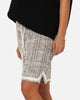 XXIII Textured Ball Shorts Brown/Cream