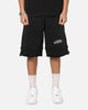Saint Morta Gothic Layered Sweat Shorts Black