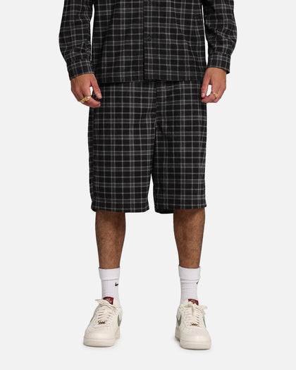 XXIII Plaid Corduroy Jorts Black/Grey