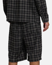 XXIII Plaid Corduroy Jorts Black/Grey