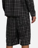 XXIII Plaid Corduroy Jorts Black/Grey