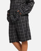 XXIII Plaid Corduroy Jorts Black/Grey