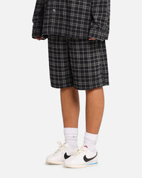 XXIII Plaid Corduroy Jorts Black/Grey