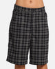 XXIII Plaid Corduroy Jorts Black/Grey