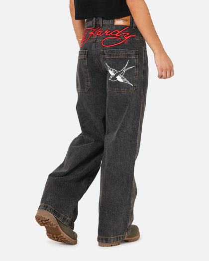 Ed Hardy Wide Leg Jeans Black
