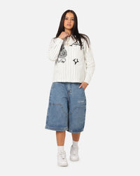 Ed Hardy Dragon Jorts Mid Blue Denim