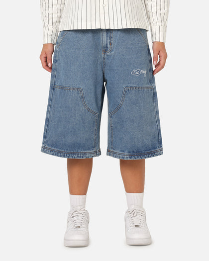 Ed Hardy Dragon Jorts Mid Blue Denim