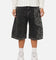 Ed Hardy Women's Distressed Logo Jorts Black