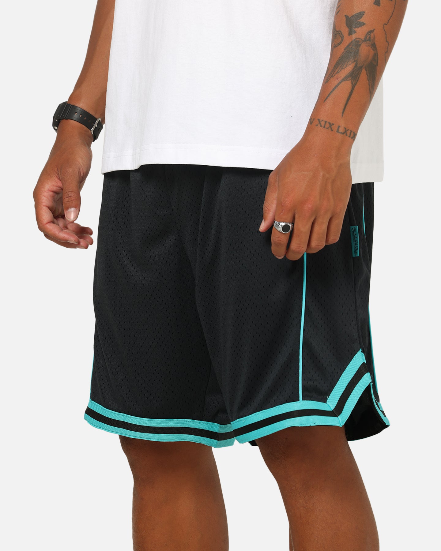 Mitchell & Ness Authentic Good Mesh Shorts Black/Blue | Culture