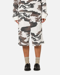 XXIII Printed Thermal Shorts Snow Camo