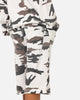 XXIII Printed Thermal Shorts Snow Camo
