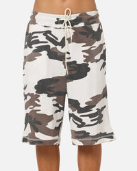 XXIII Printed Thermal Shorts Snow Camo