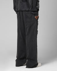 Loiter Destruction Sweatpants Black