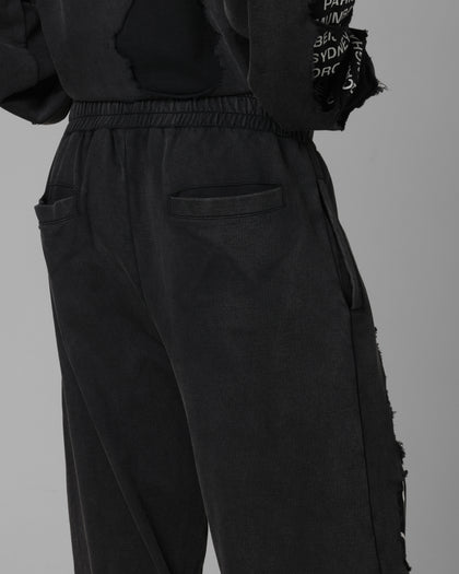 Loiter Destruction Sweatpants Black