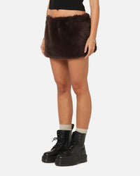 Ed Hardy Women's Bizzard Mini Skirt Brown