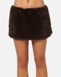 Ed Hardy Women's Bizzard Mini Skirt Brown